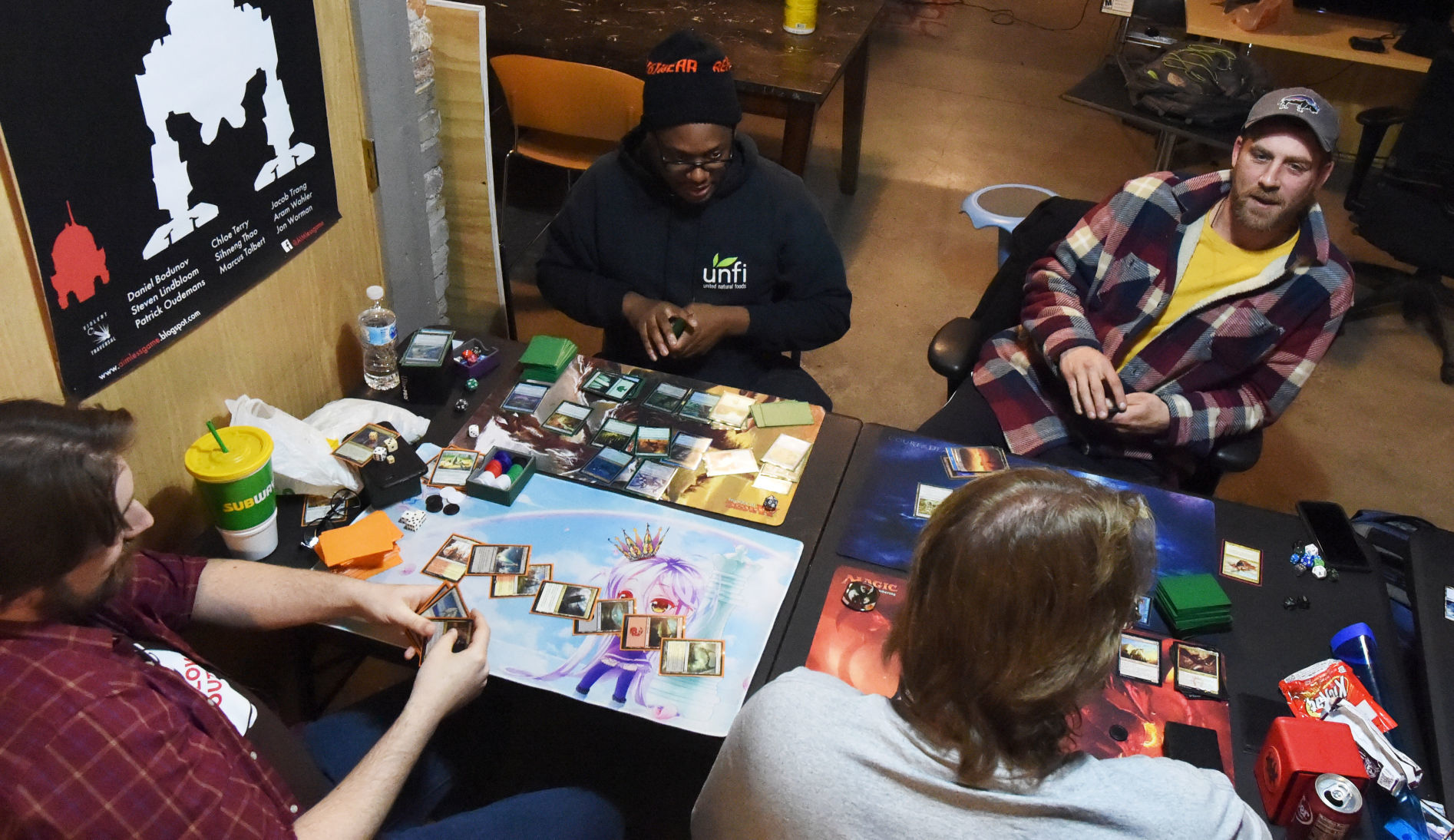 Magic: The Gathering battles in progress